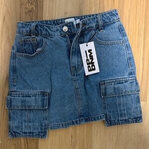 Princess Polly Blue Denim Mini Skirt